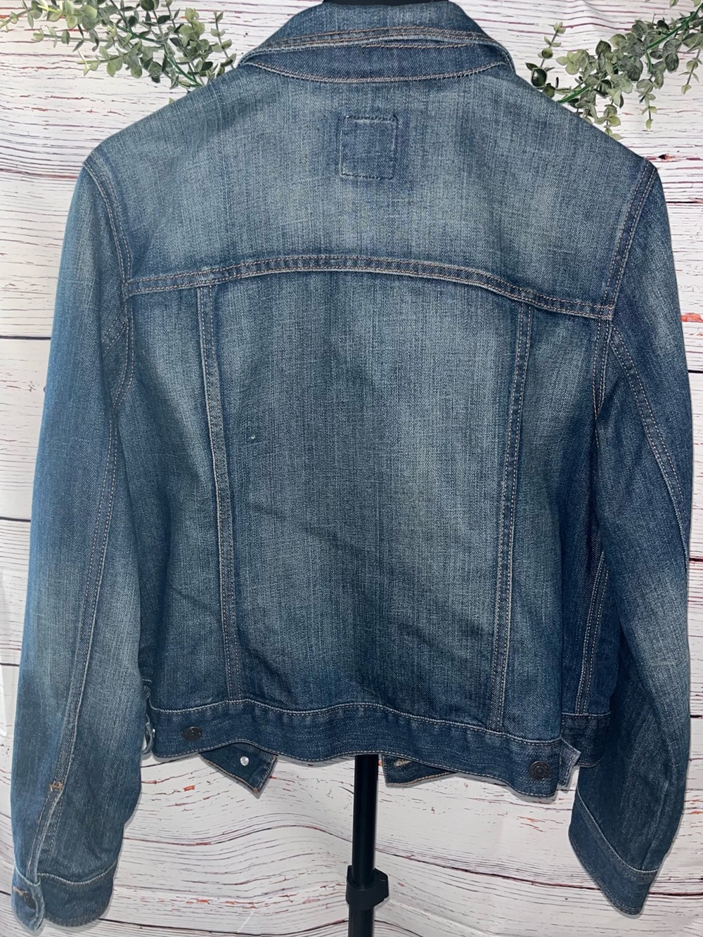 Old Navy Light Blue Denim Trucker Jacket - Picture 2 of 4